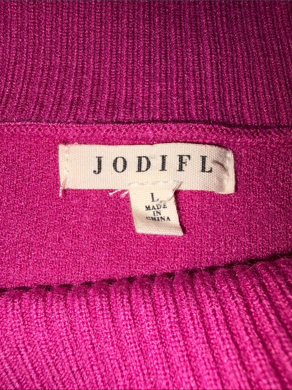 JODIFL Pink Floral Balloon Sleeve Sweater - Picture 3 of 3